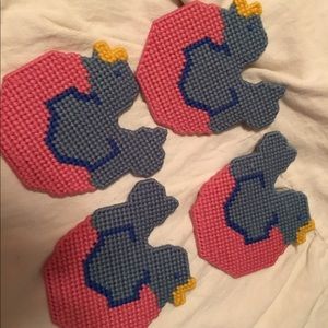 Homemade bird coasters